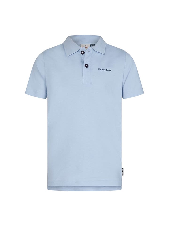 Retour Koszulka polo "Antony" w kolorze błękitnym rozmiar: 170/176
