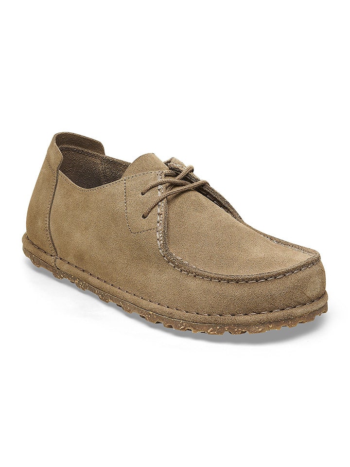 Birkenstock Skórzane trzewiki "Utti" w kolorze beżowym rozmiar: 41