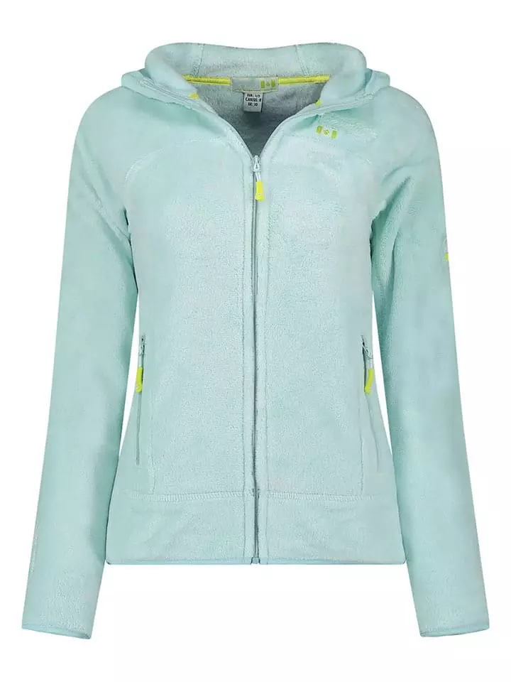 Canadian Peak Kurtka polarowa "Upaloodeak" w kolorze turkusowym rozmiar: 164