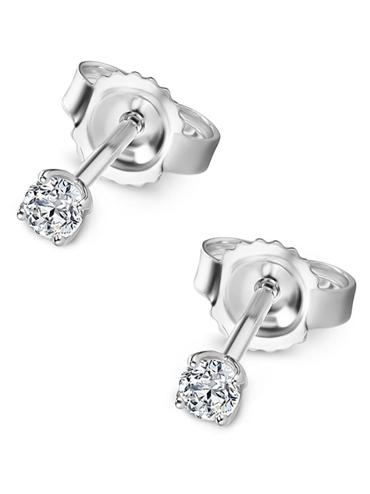 Revoni Złote kolczyki-wkrętki z diamentami rozmiar: onesize