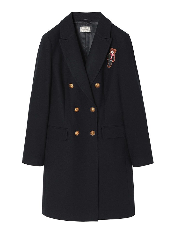 TATUUM Wełniany płaszcz w kolorze czarnym rozmiar: 42