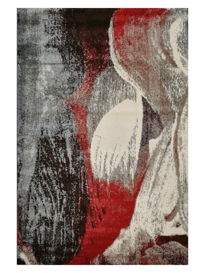 deco Rugs & Carpet Dywan "Milano" w kolorze kremowo-czarno-czerwonym rozmiar: 110x170 cm