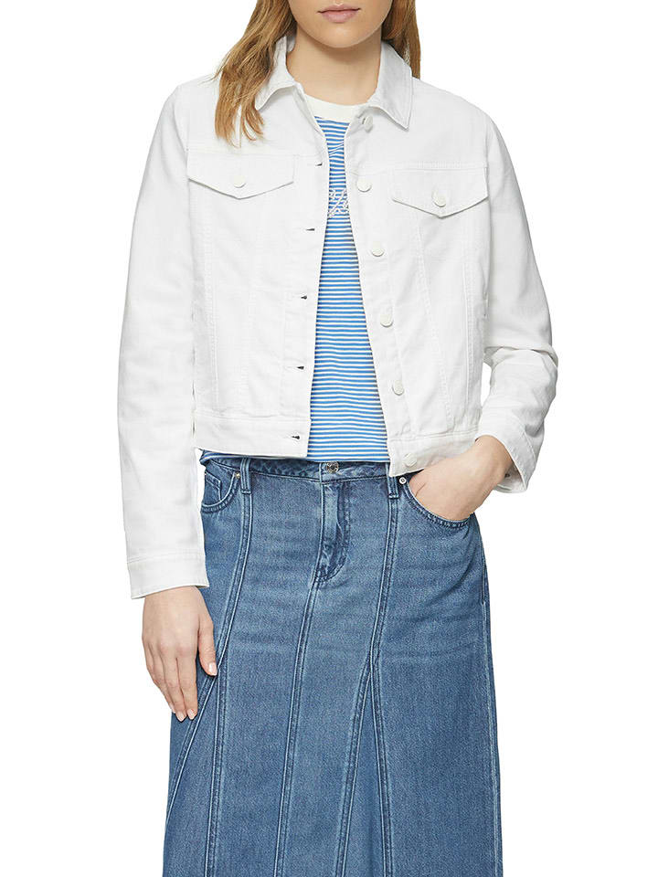 s.Oliver Kurtka dżinsowa w kolorze białym rozmiar: 36