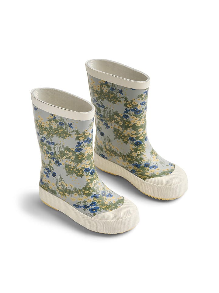 Wheat Kalosze "Muddy" w kolorze niebiesko-zielono-kremowym rozmiar: 26