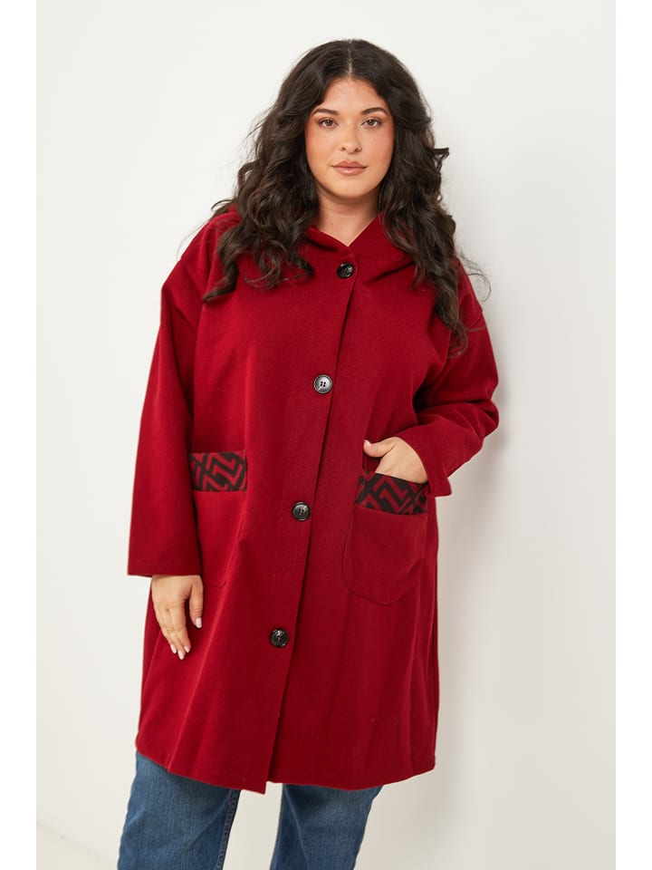 Curvy Lady Kurtka przejściowa w kolorze czerwonym rozmiar: 48/50