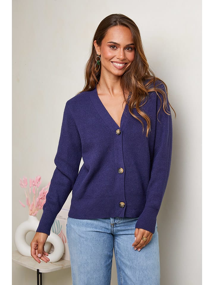 Soft Cashmere Kardigan w kolorze granatowym rozmiar: 34/36