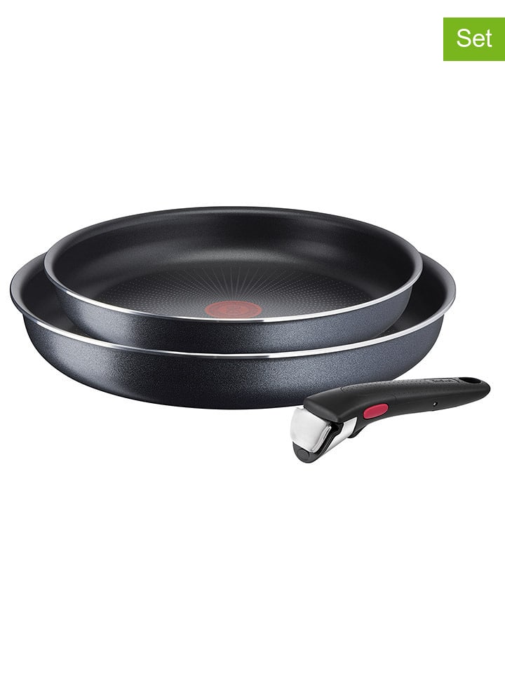 Tefal 3-częściowy zestaw "Ingenio XL Force" w kolorze czarnym rozmiar: onesize