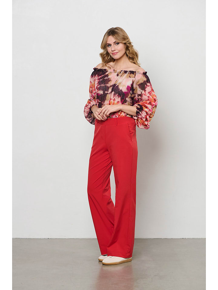 &Co Woman Spodnie "Patrice" w kolorze czerwonym rozmiar: 3XL