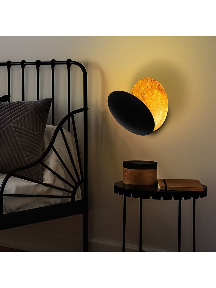 ABERTO DESIGN Lampa ścienna LED w kolorze czarnym - 25 x 25 cm rozmiar: onesize