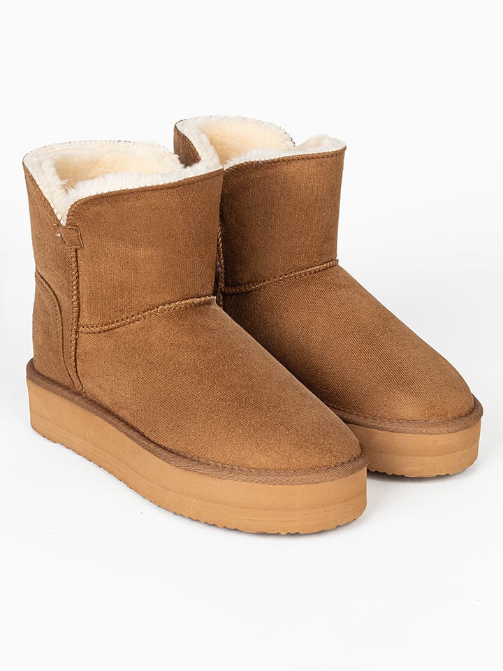 Blackfield Botki zimowe "Bellevue" w kolorze jasnobrązowym rozmiar: 40