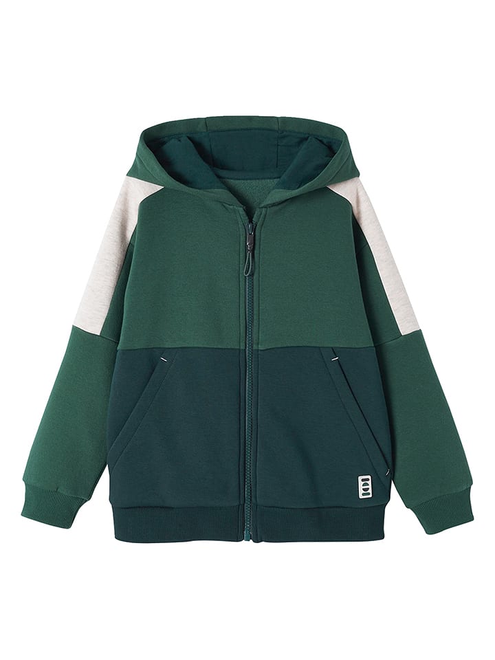 vertbaudet Bluza w kolorze ciemnozielonym rozmiar: 128