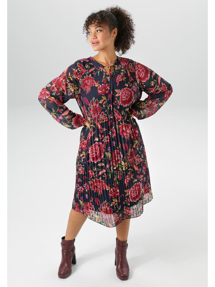 Aniston Sukienka w kolorze czarno-czerwonym rozmiar: 50