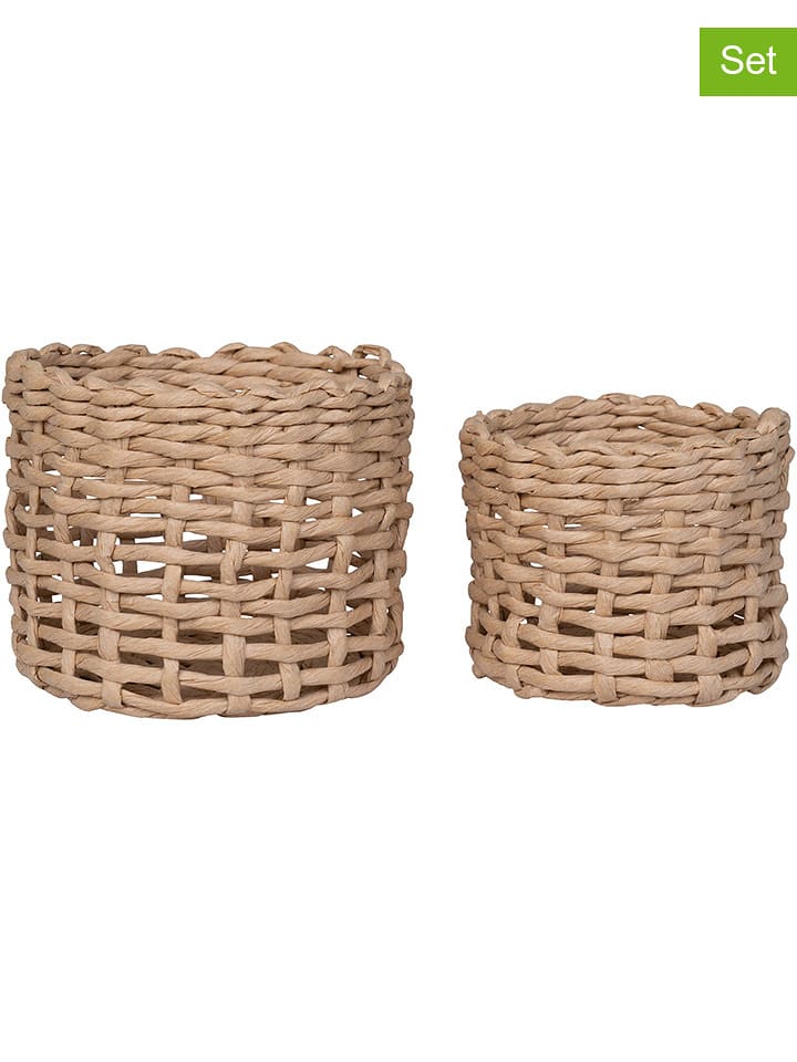 House Nordic Kosze (2 szt.) "Penela" w kolorze jasnobrązowym rozmiar: onesize