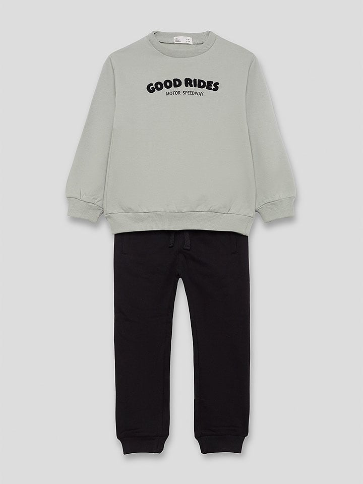 Street MONKEY 2-częściowy zestaw w kolorze czarno-szarym rozmiar: 176