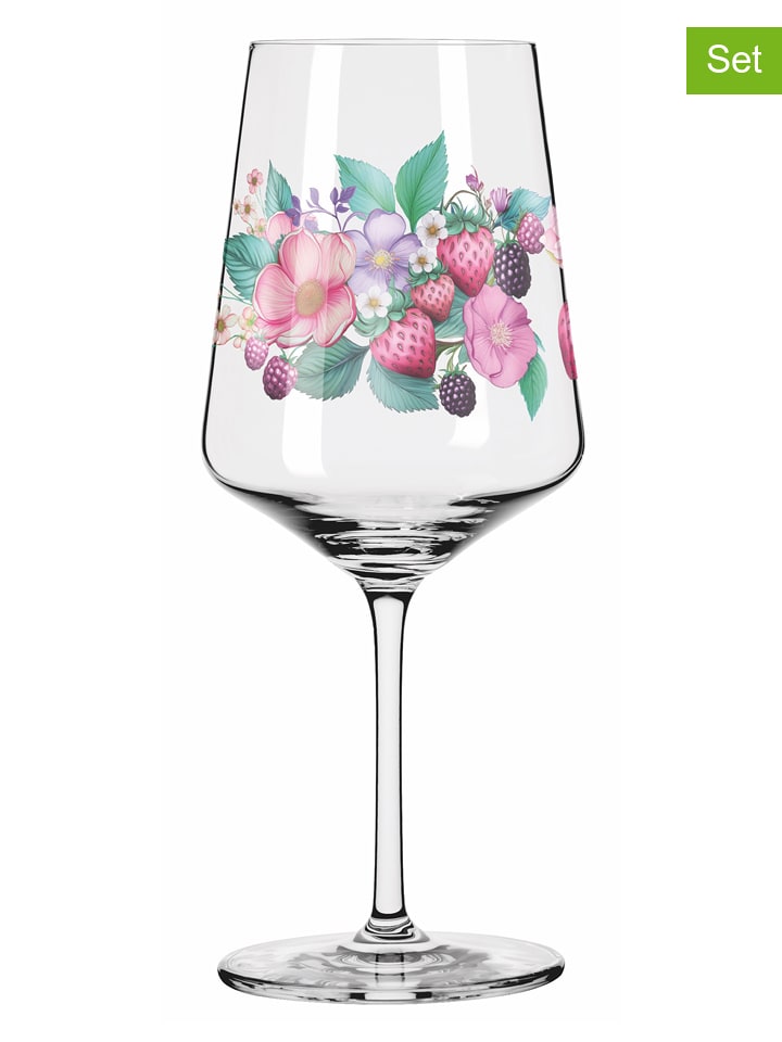 RITZENHOFF Kieliszki (2 szt.) w kolorze jasnoróżowym do koktajli - 544 ml rozmiar: onesize