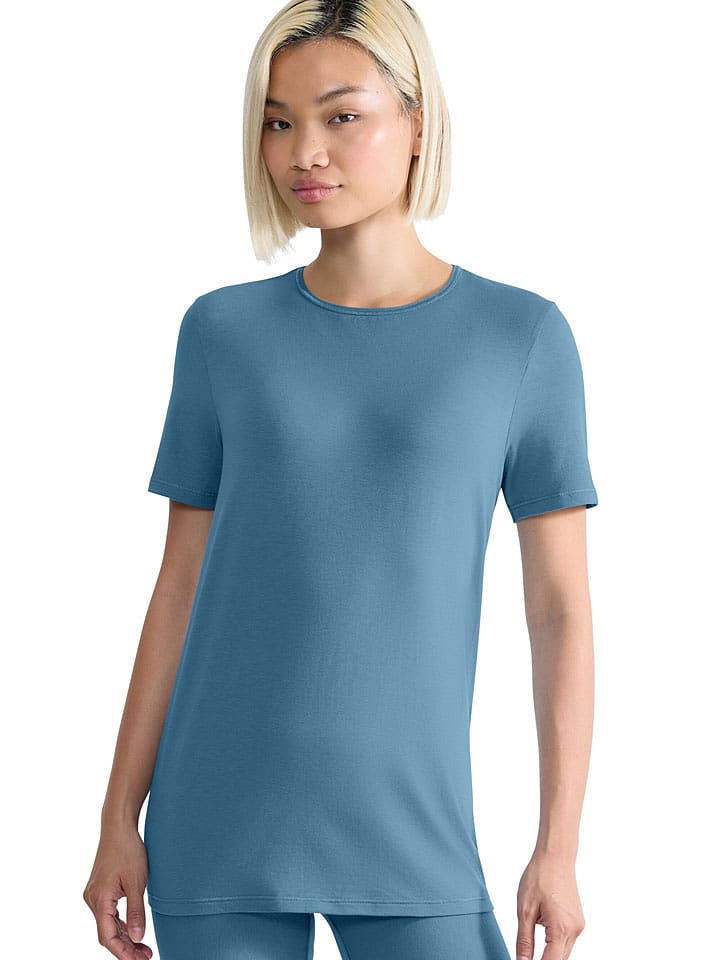 Sloggi Koszulka "Ever Ease" w kolorze błękitnym rozmiar: M