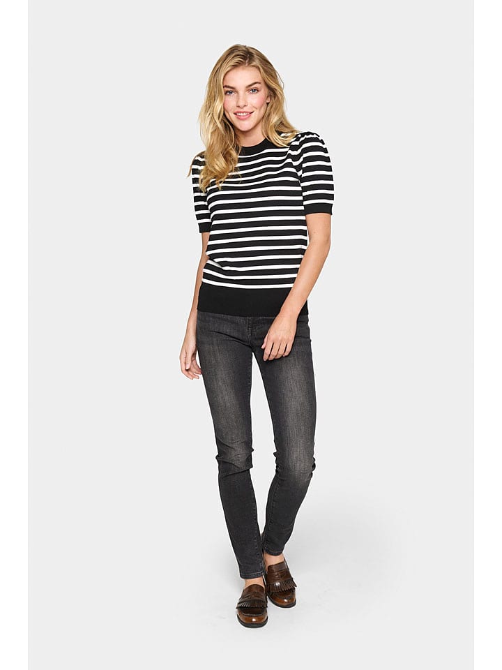 SAINT TROPEZ Sweter w kolorze czarnym rozmiar: XS