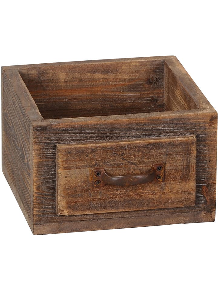 POSIWIO Skrzynia w kolorze brązowym - 20 x 12 x 19 cm rozmiar: onesize