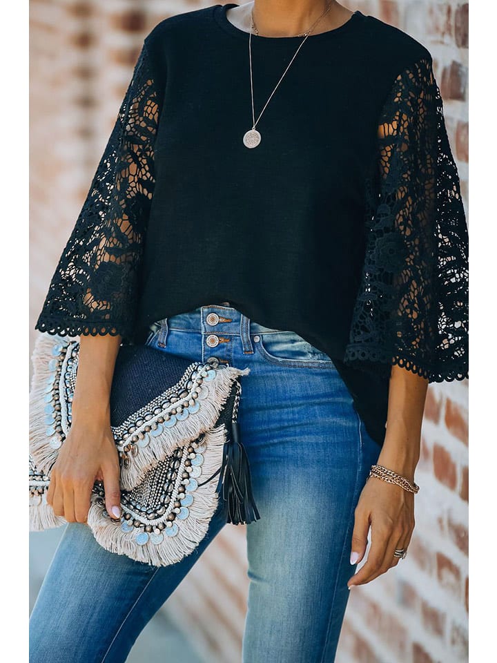 Milan Kiss Bluzka w kolorze czarnym rozmiar: L