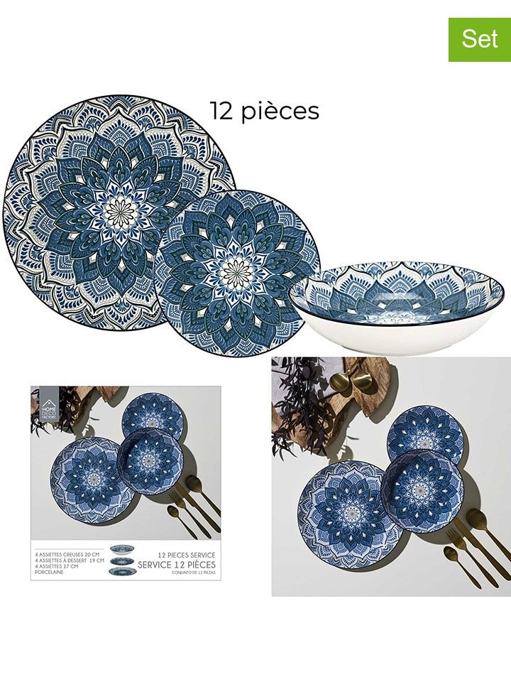 Ethnical Life 12-częściowy zestaw "Mandala" w kolorze niebieskim rozmiar: onesize