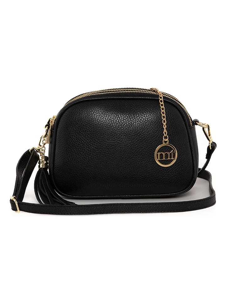 Mia Tomazzi Skórzana torebka "Gradisca" w kolorze czarnym - 22,5 x 16 x 7 cm rozmiar: onesize