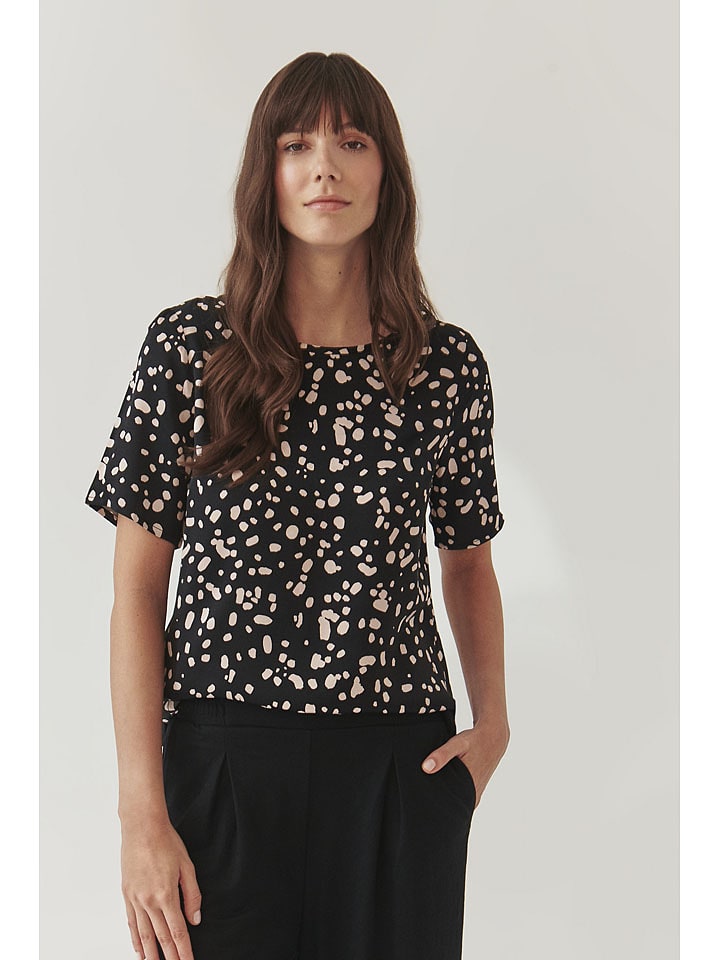 TATUUM Koszulka w kolorze czarno-kremowym rozmiar: 38