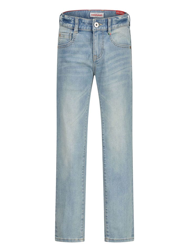 Vingino Dżinsy "Cabiano" - Loose fit - w kolorze błękitnym rozmiar: 164