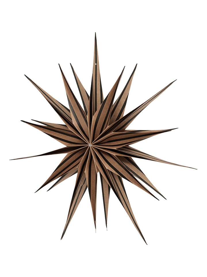 OYOY living design Gwiazda świąteczna "Toppu" w kolorze jasnobrązowym rozmiar: onesize