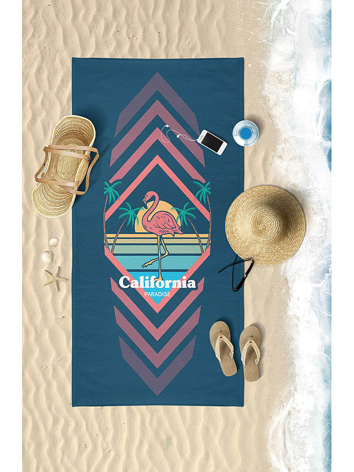 Samimi Ręcznik plażowy w kolorze jasnoróżowo-niebieskim - 150 x 75 cm rozmiar: onesize