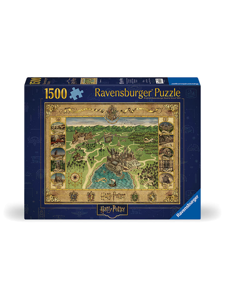 Ravensburger 1.500-częściowe puzzle "Harry Potter - Hogwarts Map" - 14+ rozmiar: onesize