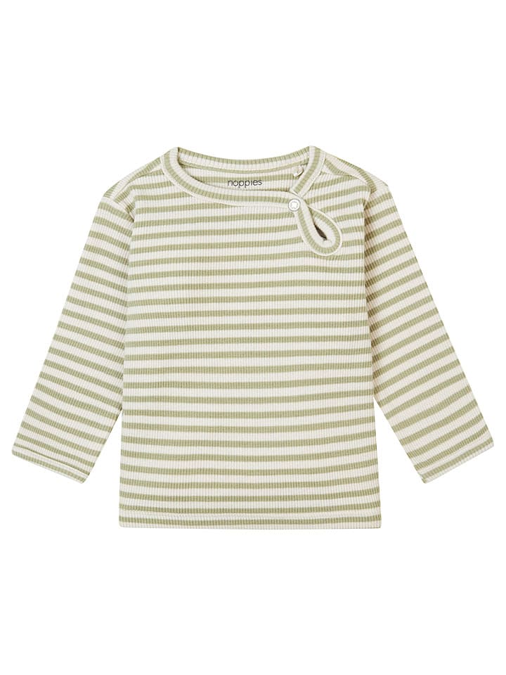 Noppies Koszulka "Gibbons" w kolorze oliwkowo-kremowym rozmiar: 56