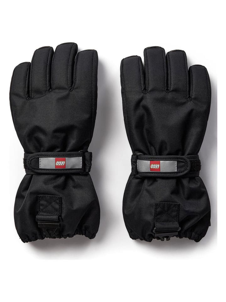 LEGO Rękawiczki narciarskie "Atlin" w kolorze czarnym rozmiar: 98/104