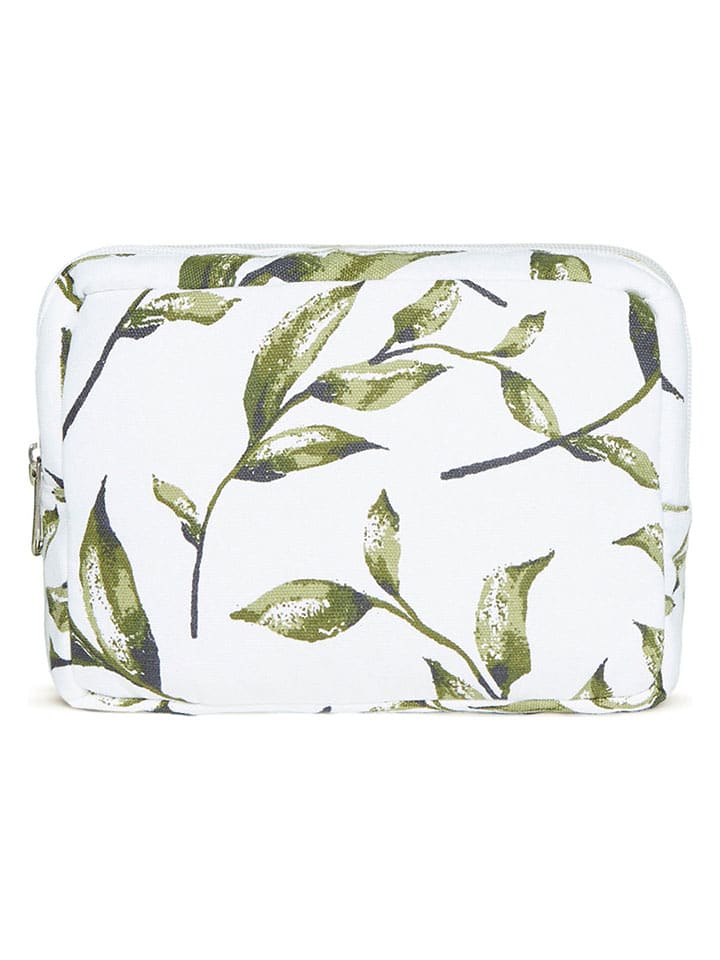 Sauter Kosmetyczka w kolorze biało-zielonym - 20 x 14 cm rozmiar: onesize