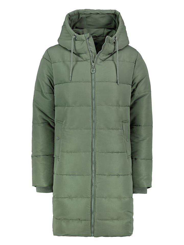 Eight2Nine Płaszcz pikowany w kolorze zielonym rozmiar: L