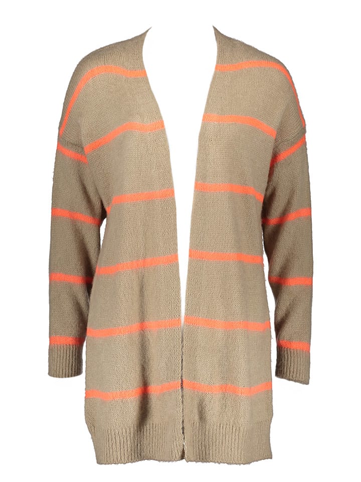miss goodlife Kardigan w kolorze beżowo-pomarańczowym rozmiar: XL