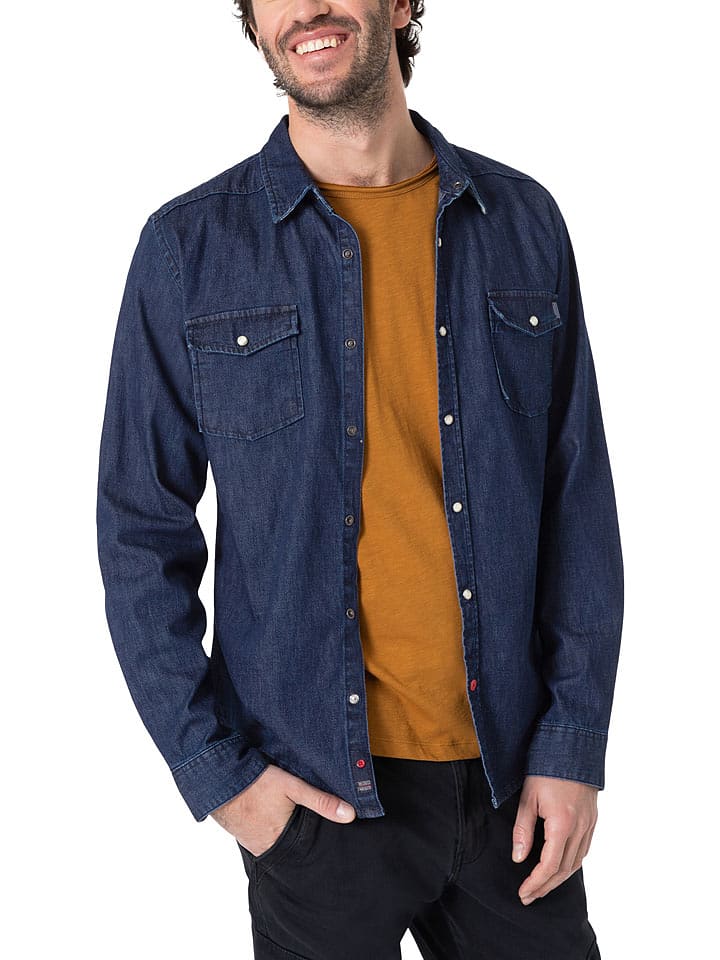 Timezone Koszula dżinsowa w kolorze niebieskim rozmiar: M