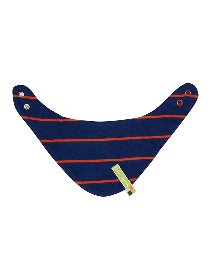 loud + proud Dwustronna chustka w kolorze granatowo-białym rozmiar: onesize