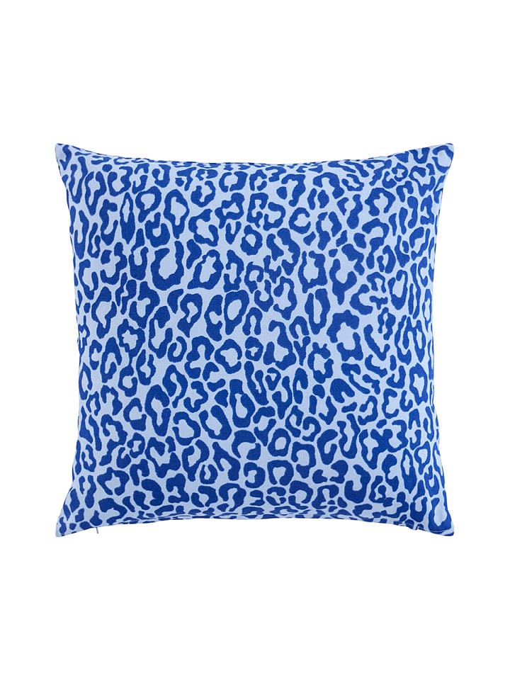 Jotex Poszewka ''Leonard'' w kolorze niebieskim na poduszkę rozmiar: 50x50 cm