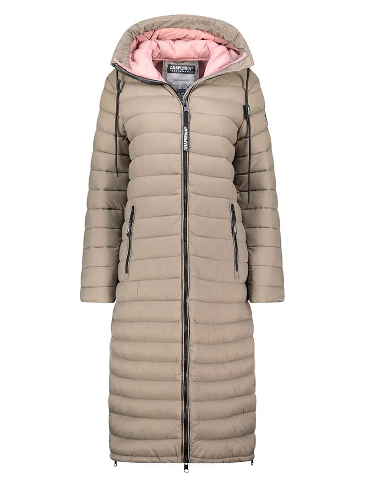 ANAPURNA Płaszcz pikowany "Azulana" w kolorze beżowym rozmiar: M