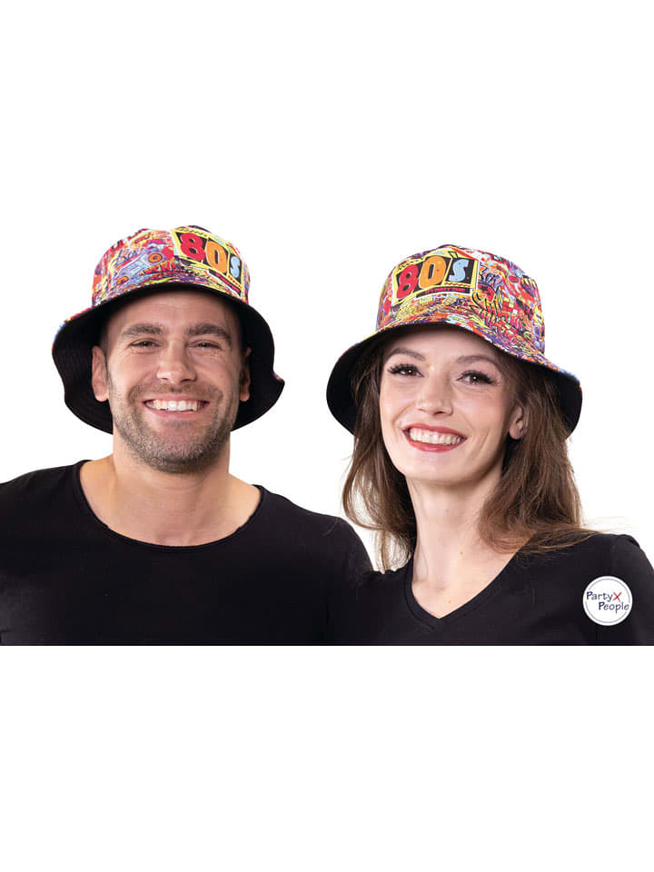 Party x People Kapelusz kostiumowy "80s" ze wzorem rozmiar: onesize