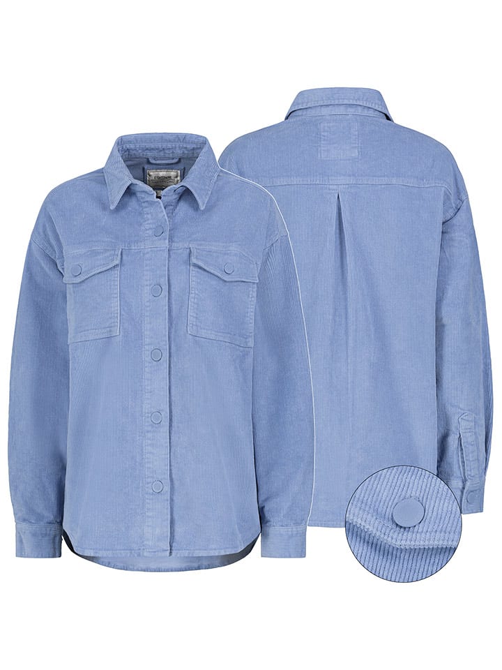 Eight2Nine Koszula sztruksowa w kolorze błękitnym rozmiar: L