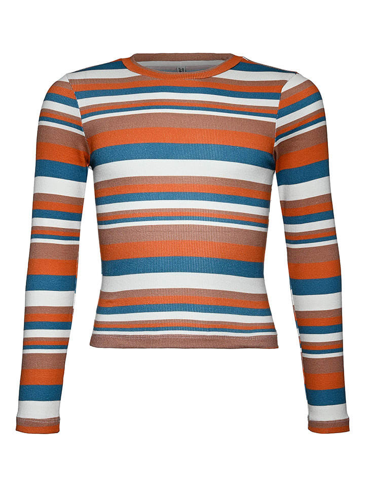 Blue Effect Koszulka w kolorze niebiesko-pomarańczowo-białym rozmiar: 164