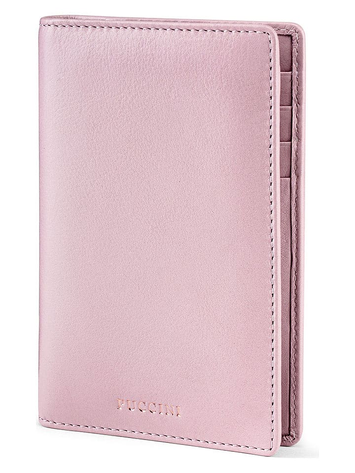 Puccini Etui "Zen" w kolorze jasnoróżowym na dokumenty podróżne - 10 x 14 x 1 cm rozmiar: onesize