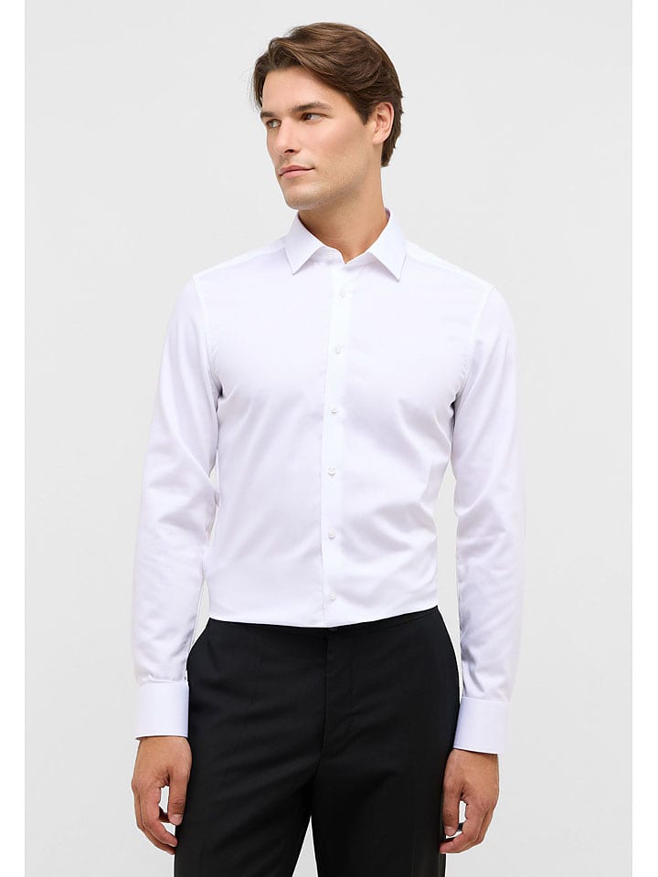 Eterna Koszula - Slim fit - w kolorze białym rozmiar: 39