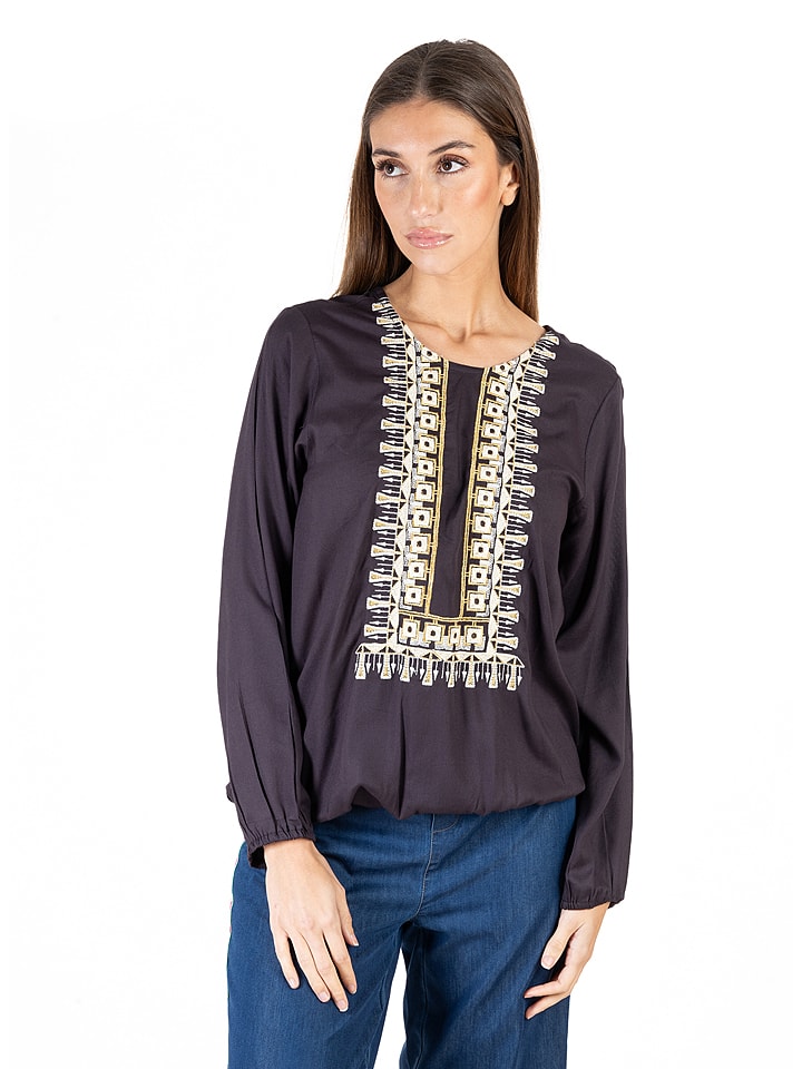 Isla Bonita by SIGRIS Bluzka w kolorze czarnym rozmiar: M