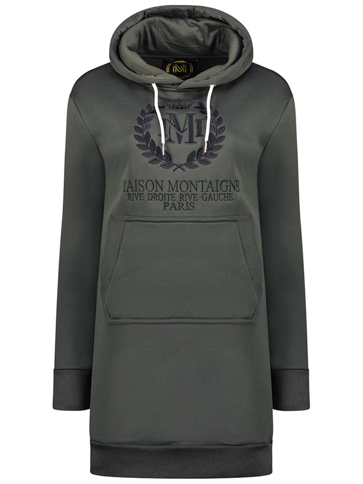 Maison Montaigne Sukienka dresowa "Giqueen" w kolorze antracytowym rozmiar: L