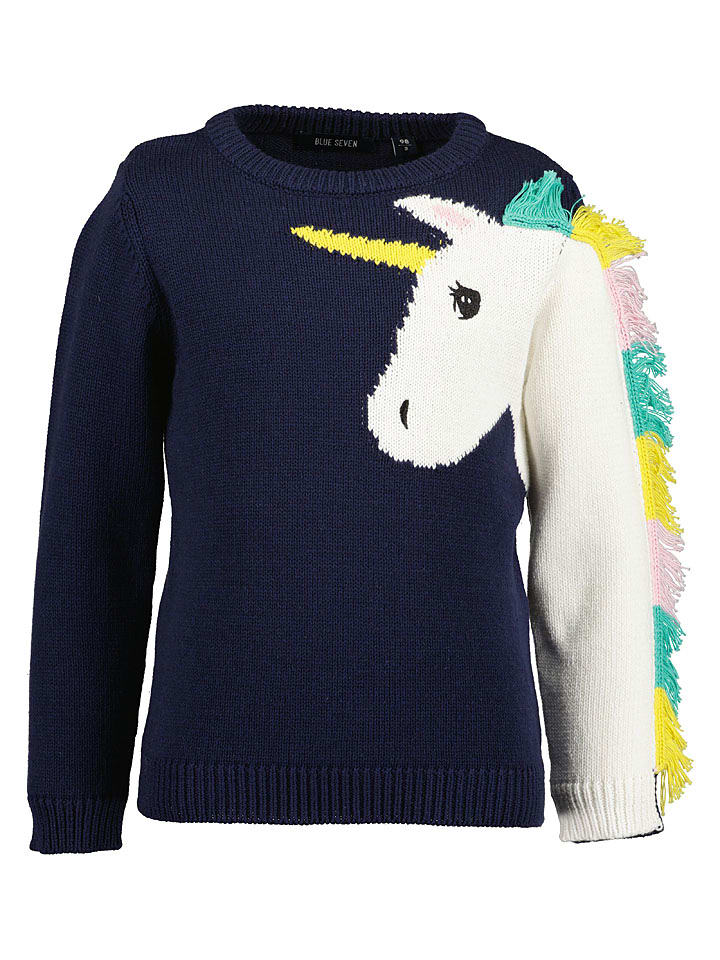 Blue Seven Sweter w kolorze granatowym rozmiar: 98