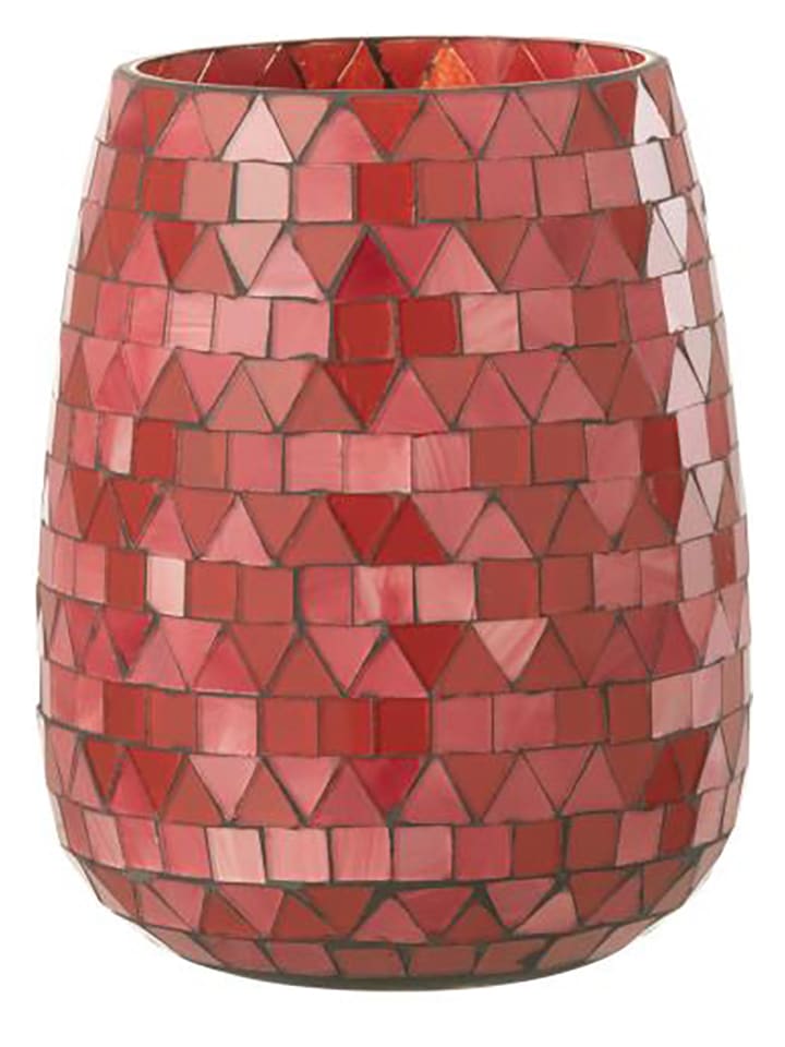 J Line Świecznik w kolorze czerwonym - wys. 16 x Ø 12,5 cm rozmiar: onesize