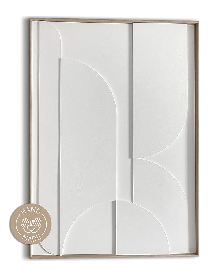 Orangewallz Druk artystyczny "Round Shapes" w ramce rozmiar: 50x70 cm