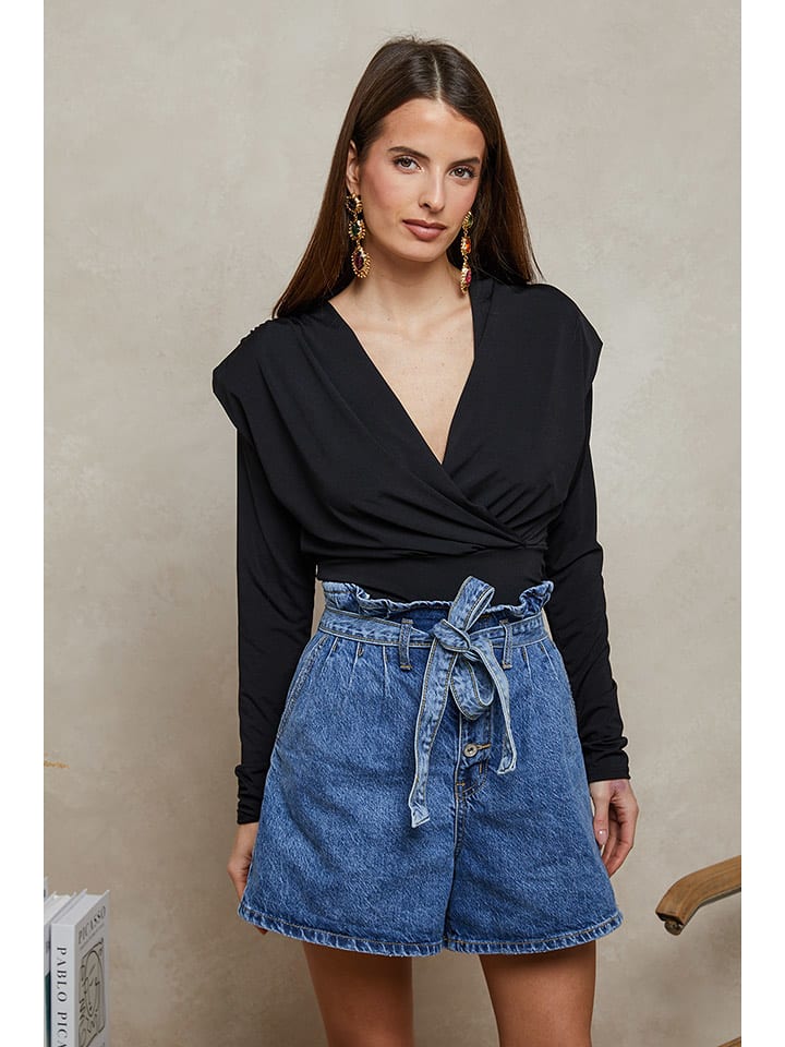 Plume Bluzka "Petrus" w kolorze czarnym rozmiar: L